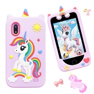 Lightweight Toddler Play Phone with 4-Inch Touchscreen, Dual Camera, Logic Training STEM Games, and 