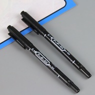 Marker pen, oil brush pen for drawing lines, drawing calligraphy with 2 ends
