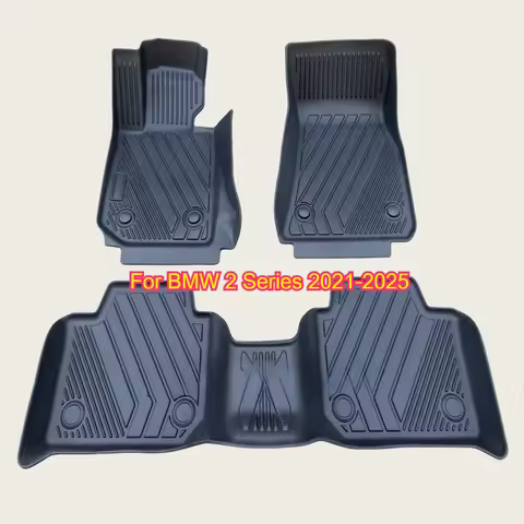 Car Floor Mat TPE 3D for BMW 2 Series 225i M240i F44 G42 G87 M2 2021-2025 Car Mat Waterproof Non-sli
