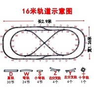 Large Electric Simulation Train Toy 1:87Electric Train Model Locomotive Toy Train Track