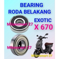 Exotic X 670 electric bicycle rear wheel bearing laker exotic X670 electric bicycle rear dynamo whee