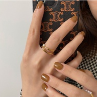 Cool Style ins Style Ring Simple Unique Adjustable New Style Exquisite Ring Female Fashion Niche Des