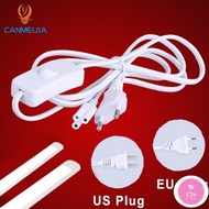 C3S T5 T8 LED Tube Lamp Tube Light 2ft 60cm US EU Switch Cable Wire Led Fluorescent Lamp Grow Light 