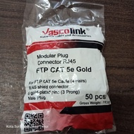 Konektor RJ45 Vascolink RJ45 FTP Cat 5 Gold Modular Plug