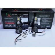 Aeslux mini LED H1,H11,H7,H8,HB3,9012,H27/880 dual color 30 watt bright 100 Watt headlamp and fog la