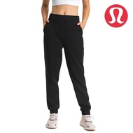 Lululemon new thick sweatpants side pocket yoga pants corset feet casual sports fitness pants