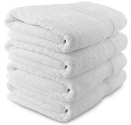 Imported Cotton Bath Towel white Size  70 x140 CM 470 grm