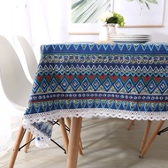 Table cloth small fresh cotton and linen small square coffee table round table square table table cl
