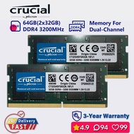 CRUCIAL 16gb 32gb 64gb 3200mhz ddr4 Dual channel memory ram laptop sodimm pc4 25600s