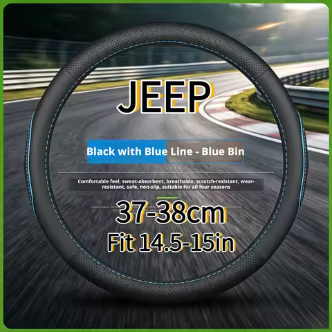 Anti slip car steering wheel cover suitable for Jeep Wrangler Grand Cherokee Commander Compass Reneg