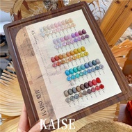 เซ็ทสีเจล Kaise ลูกแก้ว 45 สี Shimmer Cat Eye เซตสีเจลทาเล็บ แถมชาร์ตสำเร็จรูป -wenails