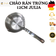 Chảo JULIA CHILD chảo inox 18/10 nguyên khối chảo mini 12cm chảo chiên trứng chảo nhỏ