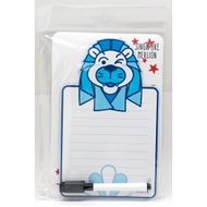 Merlion Flat Magnet with Erasable Marker - Blue