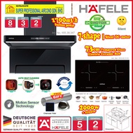 Hafele 7-Shape Kitchen Hood 495.38.347 | Auto Heating Clean | Silent DC Motor Cooker Hood + Hafele C