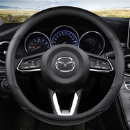 PU Leather Sport Car Steering Wheel Cover for Mazda CX-3 CX-4 CX-5 CX-7 CX-9 Anti-Slip Funda Volante Auto Accessories