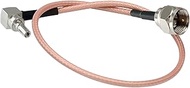 F Type Male to CRC9 Male Right Angle 90 Degree RF Coaxial Cable RG316 30CM/12IN for 2G 3G 4G Antenna