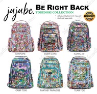 Jujube ∣ Ju-Ju-Be  Be Right Back (BRB) backpack diaper bag, Tokidoki Collection Options: Tokipops . Sushi Cars . Iconic 2.0 . Camp Toki . Fantasy Paradise . Team Toki