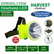 PROMO 175W HEADLAMP PROFESSIONAL DIVING IP68 HARVEST LED SENTER KEPALA SELAM | COD