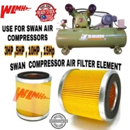 Swan air compressor 3Hp, 5Hp, 10Hp, 15Hp filter element compressor spare parts filter air filter