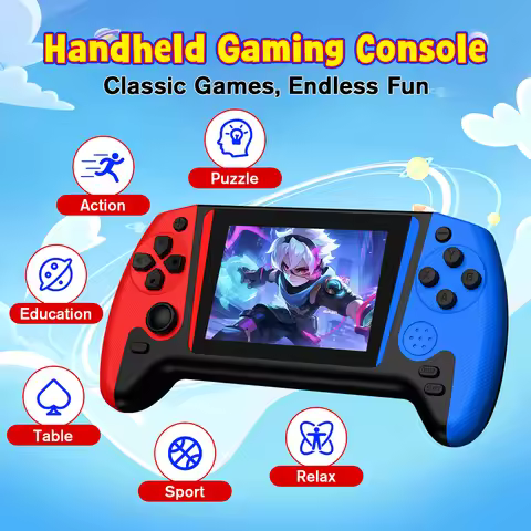 Q21 Retro Mini Handheld Video Game Console 3.5 Inch Color LCD Game Player Built-in 200 Classic Games