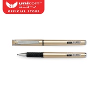 Unicorn Stationery Sign-X 1.0mm Black ink Sign Pen ( Gold / Silver Colour Barrel ) UGP-999GX