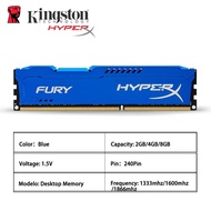 【การจัดส่งที่รวดเร็ว】Kingston HyperX FURY RAM เดสก์ท็อป DDR3 1333/1600/1866MHZ DIMM ความจุ 4GB/8GB ส