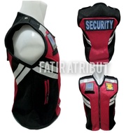 MERAH Red security vest, latest security vest, security guard vest