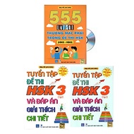 Combo 3 sách Bộ đề tuyển tập đề thi năng lực Hán Ngữ HSK 3 và đáp án giải thích chi tiết +