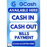 ♞GCASH RATES LAMINATED LOAD SIGNAGES A4 SIZE GCASH RATES