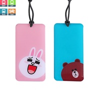 Brown Cony EZ-CHARM EZ-Link Charm Square（Expiry Date:2030）