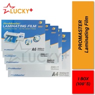 (100% Original) Promaster Laminating Film 100micron 100's Laminate Big Size (A6, B6, A5, B5, A4 )