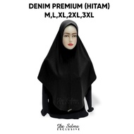 DENIM PREMIUM (HITAM) - DE SALMA EXCLUSIVE HIJAB