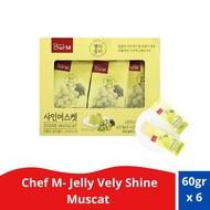 Chef M - Jelly Vely Shine Muscat - Korean Muscat Grape Jelly - 60gr x 6Pcs