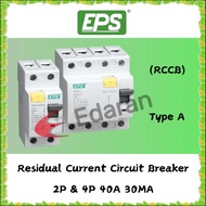 EPS NGPL RCCB TYPE A 2 POLE AND 4 POLE 40A 30MA