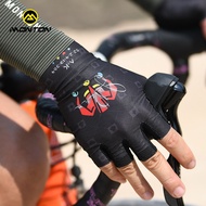 Monton Spring Summer Mountain Bike Half-Finger Gloves Outdoor Men Women Road Bike Cycling Equipment 