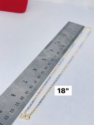 สร้อยคอเงินลายอิตาลี่3kกลม2มิล