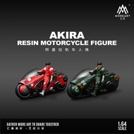 MoreArt匯藝MA 1:64場景模型擺件，樹脂人偶系列。Akira Motorcycle阿基拉機車，摩托車+人偶套裝 - Ducati杜卡迪(MO222037) / Fighter戰鬥機(MO22
