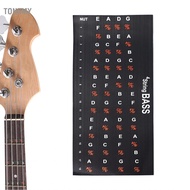 tonemy Mingzhe Guitar Fretboard Sticker Bass Chord Note Finger Guide Decal Easy Apply Lightweight Re