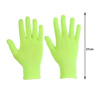 Fluorescent Green Gloves Glow In UV Neon Glove Neon Party Supplies Glow in Blacklight UV Light Theme Party For Birthday Decor
