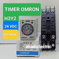 OMRON H3Y2 H3Y-2 TIMER 60 seconds 24vdc