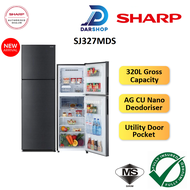 2025 Sharp Refrigerator 2 Door Fridge 280L / 320L Gross Peti Sejuk Peti Ais 2 Pintu Murah 冰箱 SJ287MD