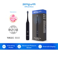 ZenyumSonic™ Pro Electric Toothbrush - Cosmic Black/Diamond White/Mystic Jade (8 Brushing Modes, Sma