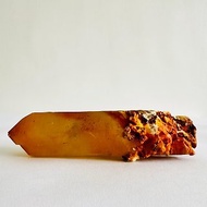 黃金喜馬拉雅山水晶13 原礦礦標 風水磁場 高能量水晶柱 黃皮水晶