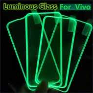 2Pcs Fluorescent Screen Tempered Glass VIVO Y02 Y16 Y35 Y77 Y02S Y22 Y15A Y55 Y50 Y30 Y21 Y33S Y21S 
