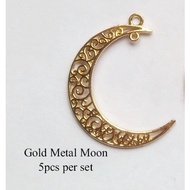 Moon metal tag 5pcs / Label Tag / RAYA metal label tag Christmas tag Bulan RAYA Tag tag