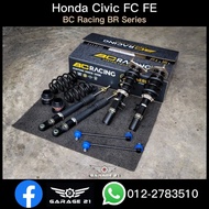 Honda Civic FC 1.5T 1.8 - BC RACING BR Series Adjustable Absorber Hilow Soft Hard Bodyshift