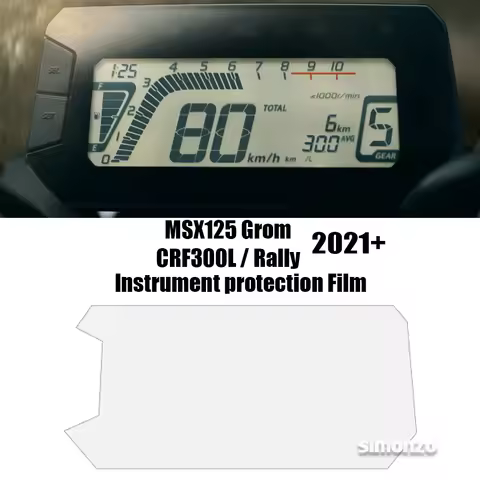 MSX125 Msx125 Grom Dashboard Screen Protector For Honda MSX125 Grom CRF300L Rally 2021+ Screen Prote