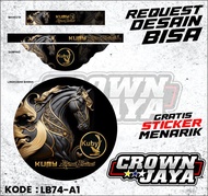 Stiker Decal Sangkar Lovebird Motif Kuby Variasi Desain - Decal Stiker Tebok Lovebird Batman Desain 