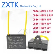 NEW IC CHIP 2PCS CBB61-P2 Fan Start Capacitor 1.2UF 2.5UF 3UF 4UF 5UF 8UF 10UF Ceiling Fan Range Hoo