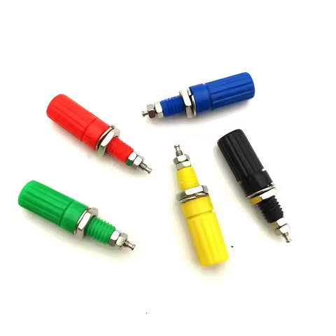 5PCS/Lot 4mm Terminal Test Socket Binding Post For Speaker 4mm Banana Plug Test Probe Conversion Ada